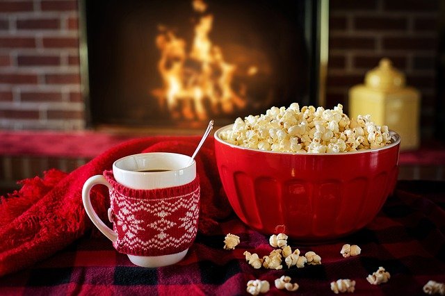 cozy fireplace
