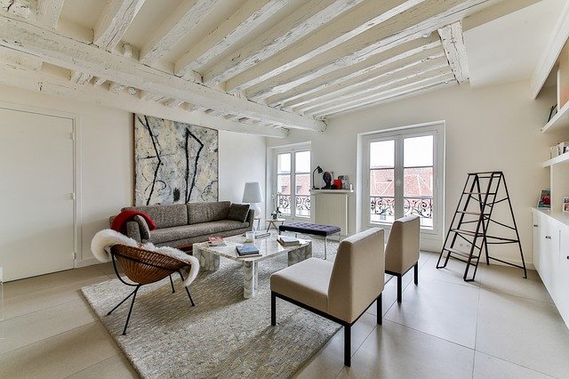 white living room interior