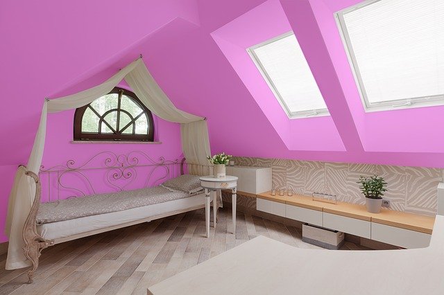 pink walls