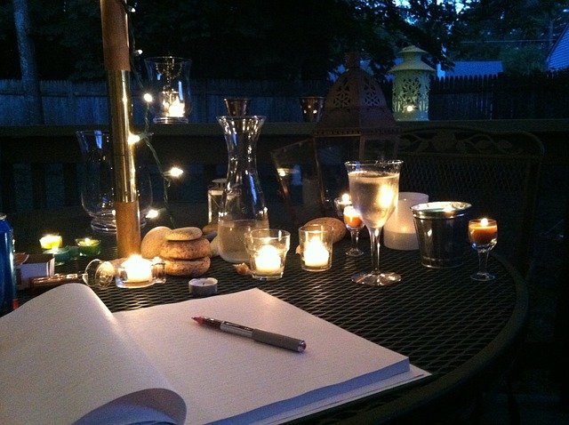 Romantic Candlelight Dining Glass