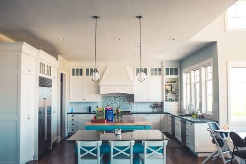 kitchen and dining room