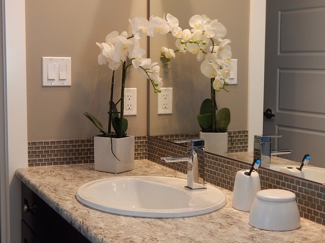 flowers and bath