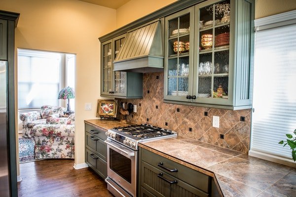 Painted cabinets