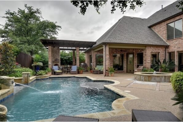 outdoor pool space