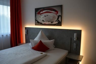 Bed with indirect lighting