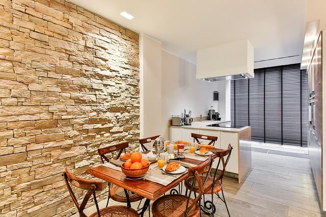 modern style dining room