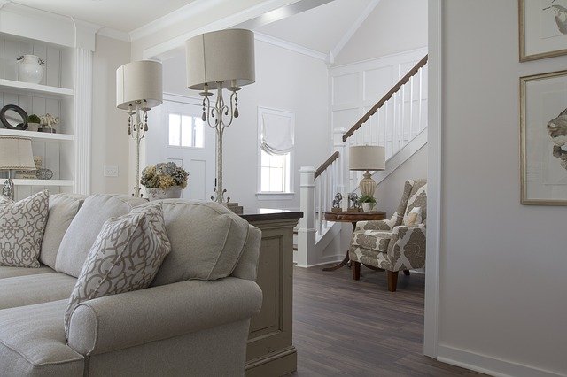 White living room Design