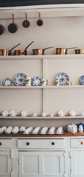 white shelf