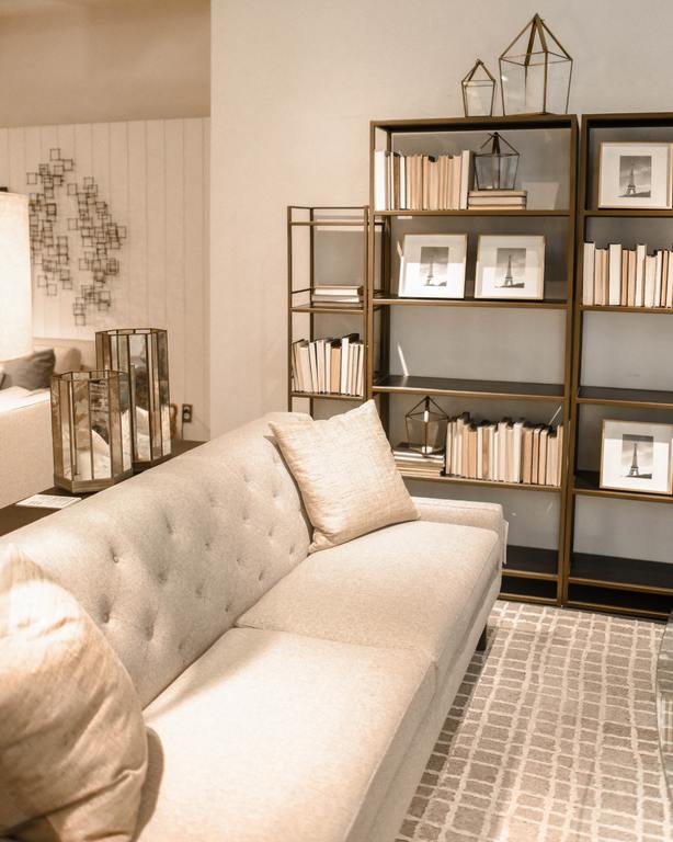 White furniture living room