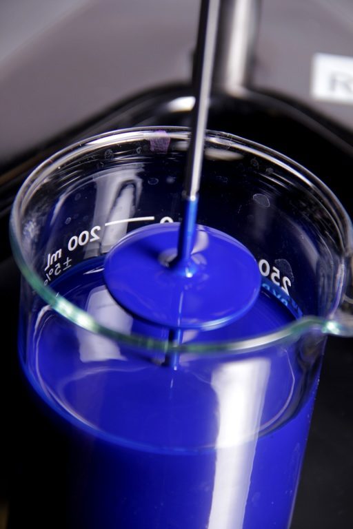 paint in beaker