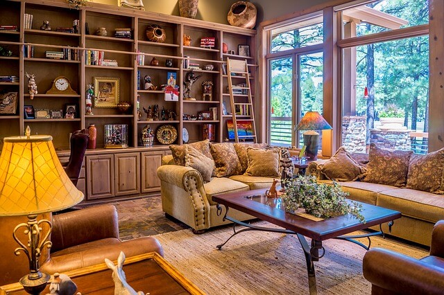 clean living room
