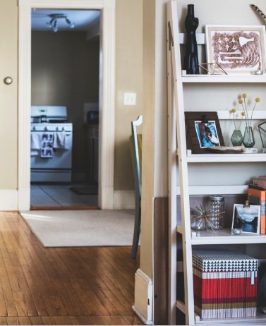 living room shelf
