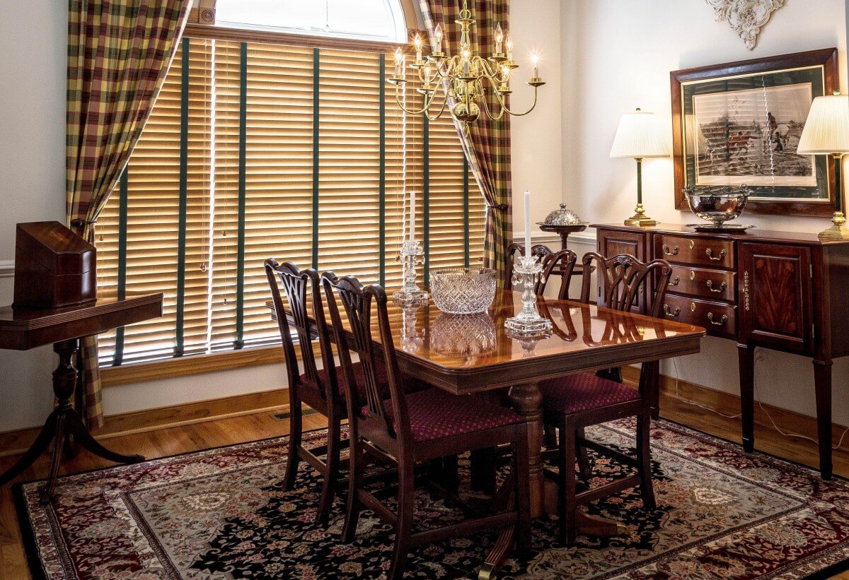 Persian Rug in Dining Room