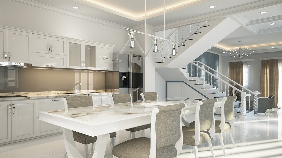 Luxury-kitchen-marble-flooring