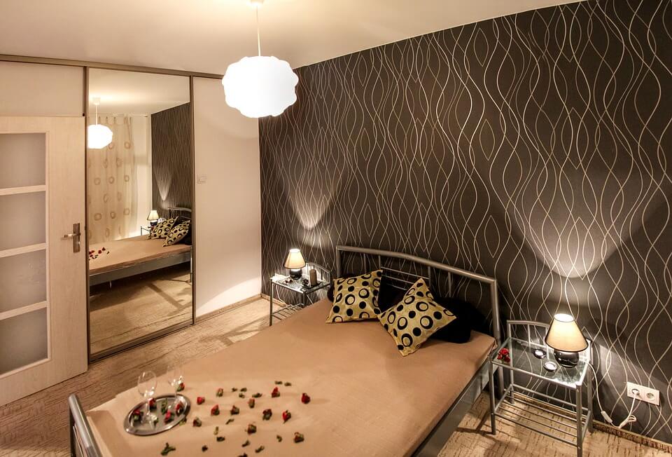 chocolate brown bedroom