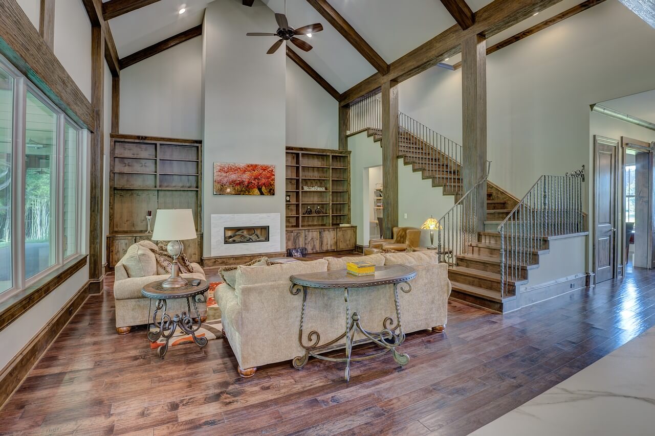 rustic wood flooring