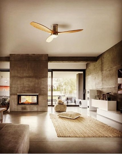 wooden ceiling fan