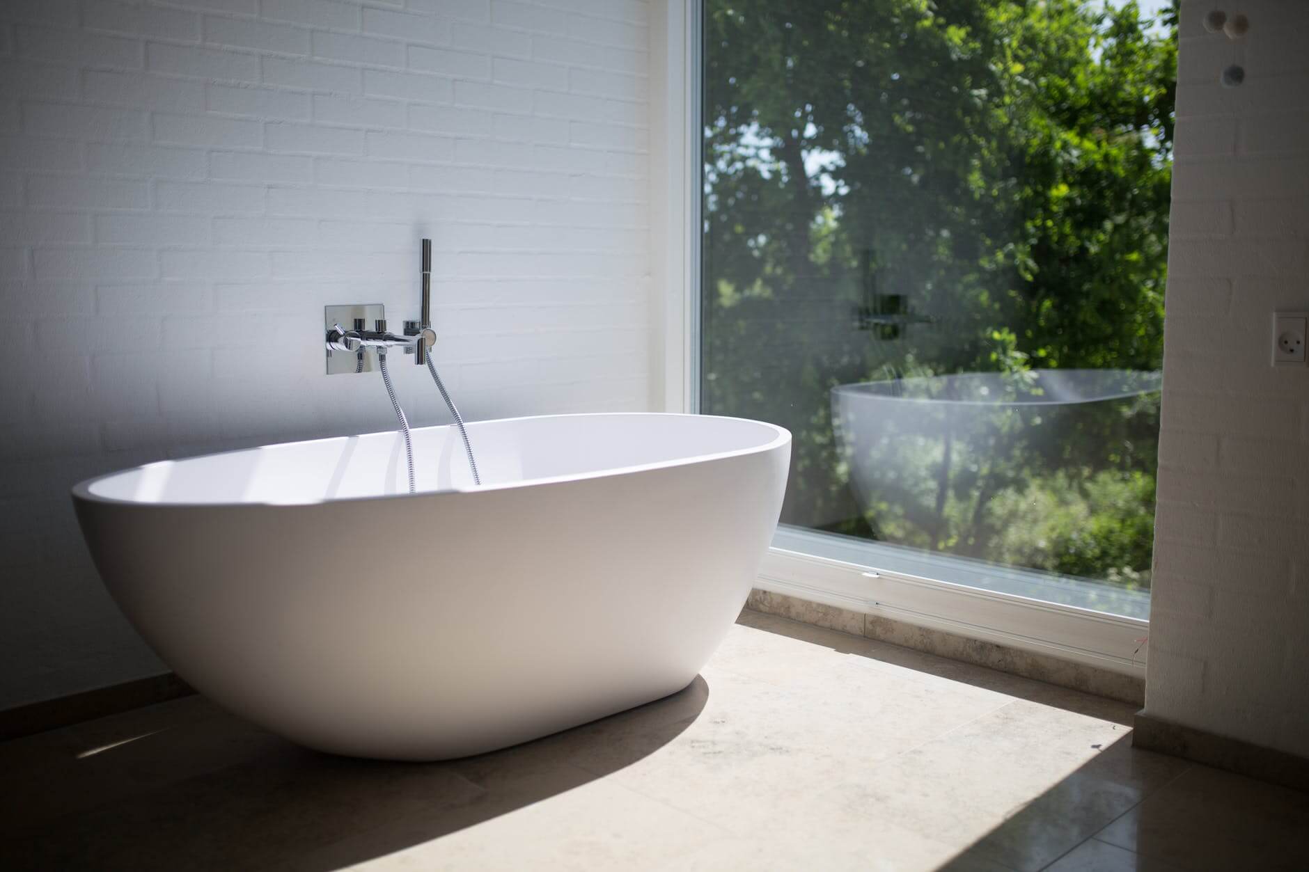 concrete bathroom floor