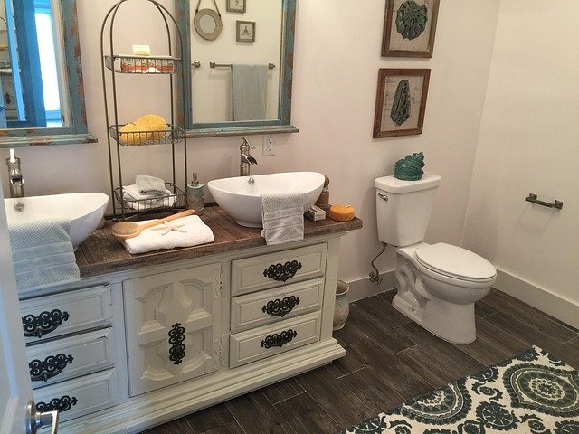 tiered bathroom baskets