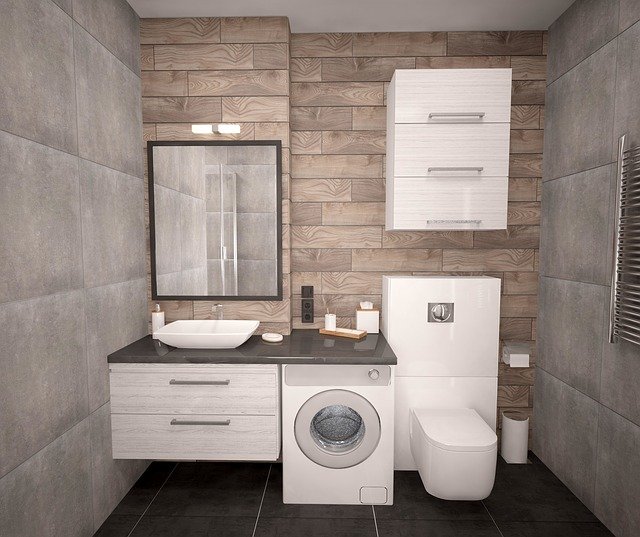 inbuilt bathroom cabinets