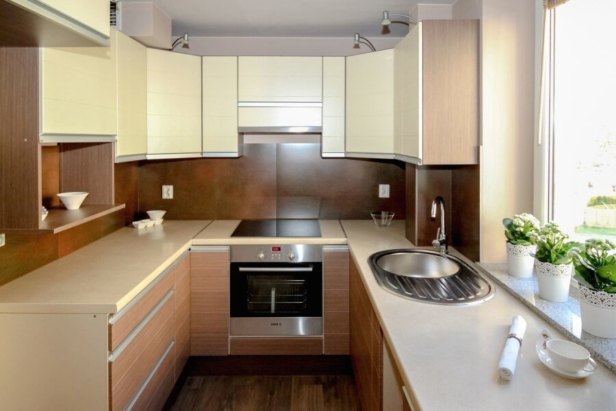 Kitchen with oven