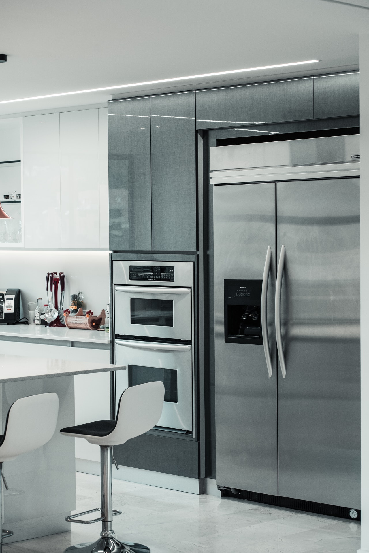 doble oven and refrigerator