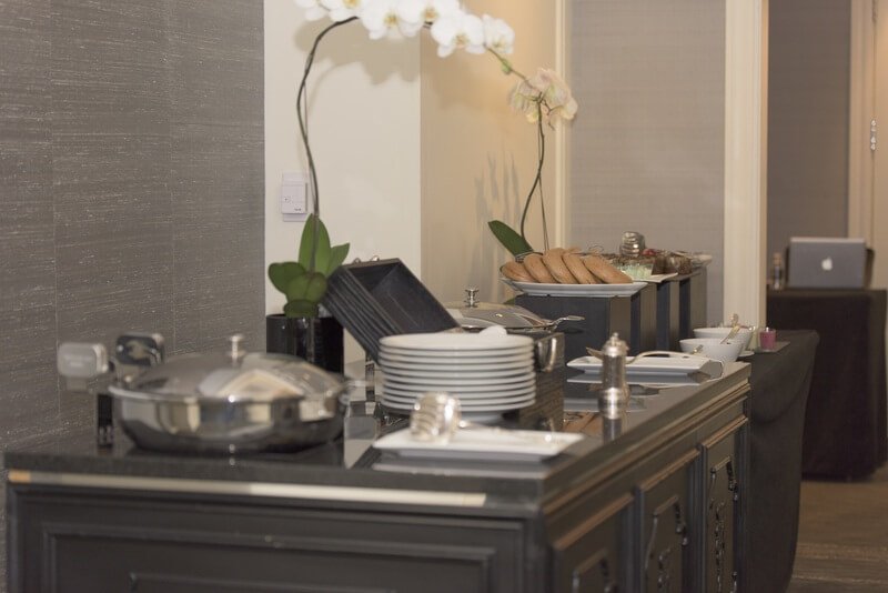 kitchen buffet table