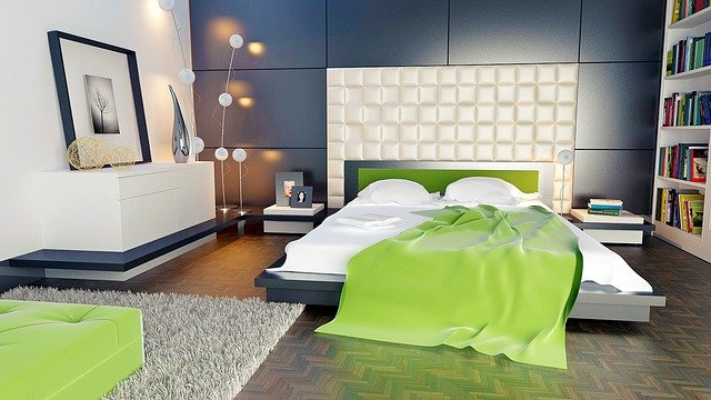 Vinyl bedroom floor