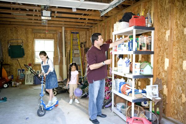 cleaning garage