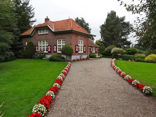 colorful front walkway