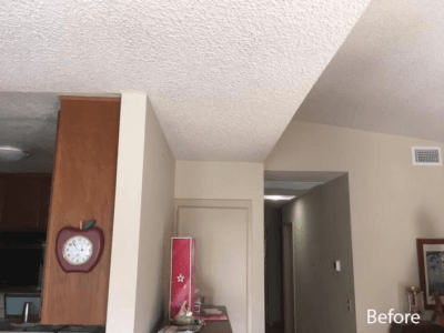 kitchen popcorn ceiling