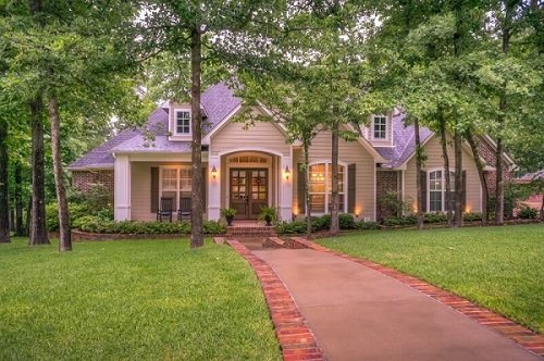 paved front walkway