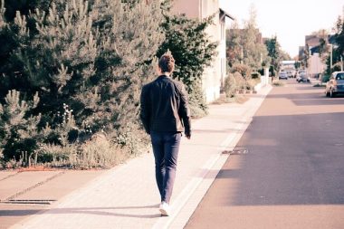 walking in the street