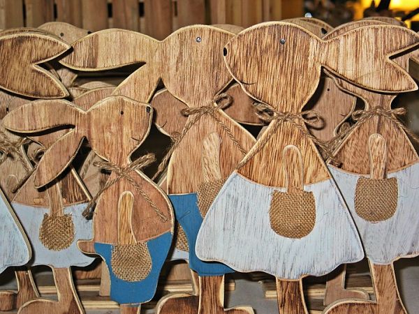 Wooden Easter Rabbit