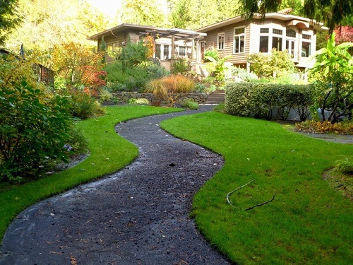 zigzag walkway landscape