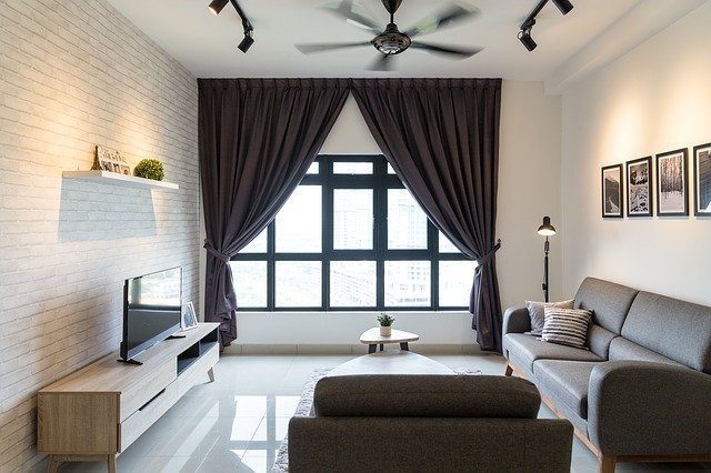 Living room drapes