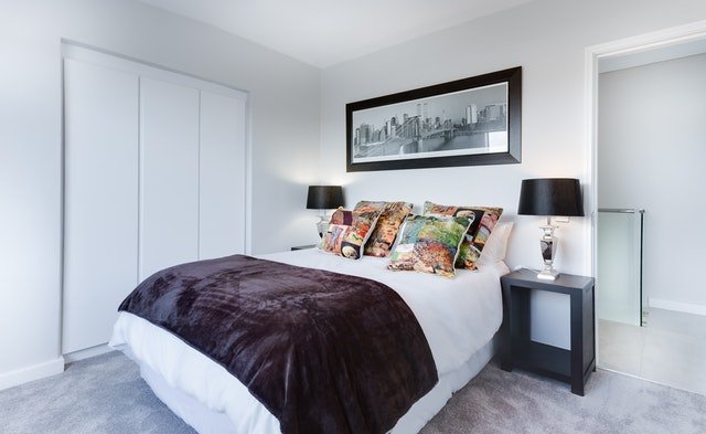 monochromatic bedroom