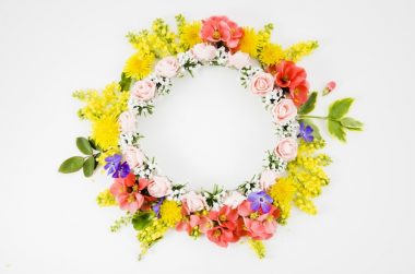 colorful summer wreath