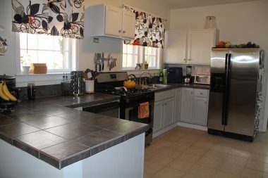 Tile countertop