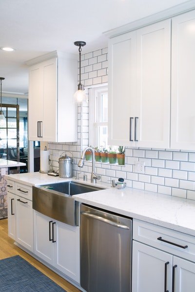 White tile
