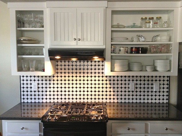 Kitchen open shelving