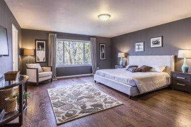 Grey bedroom