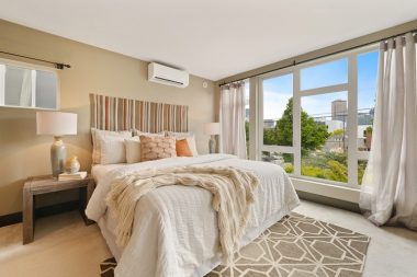 light brown bedroom