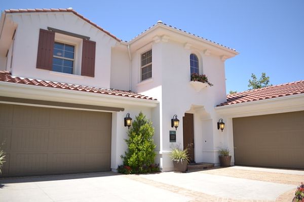 wooden garage door paint
