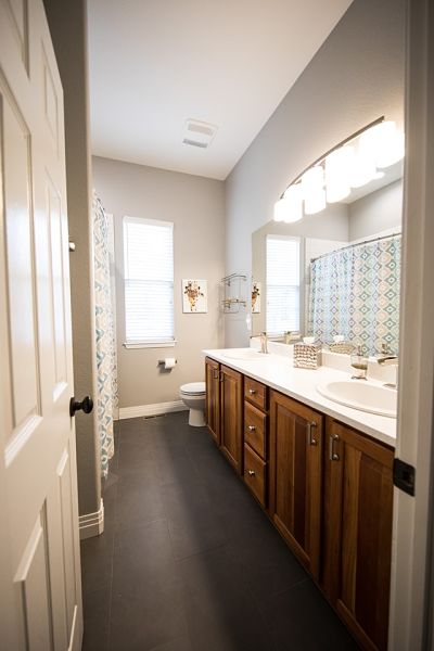 bathroom door swing