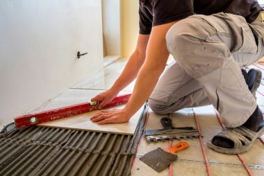 Bathroom floor heating
