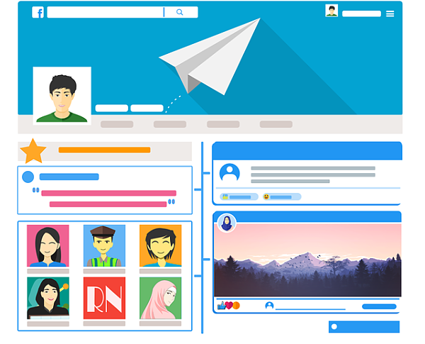 social media profile