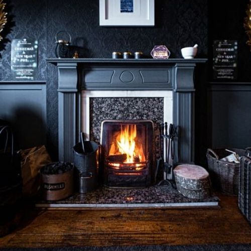 living room fireplace