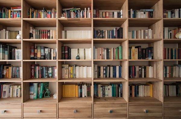 floor to ceiling shelving