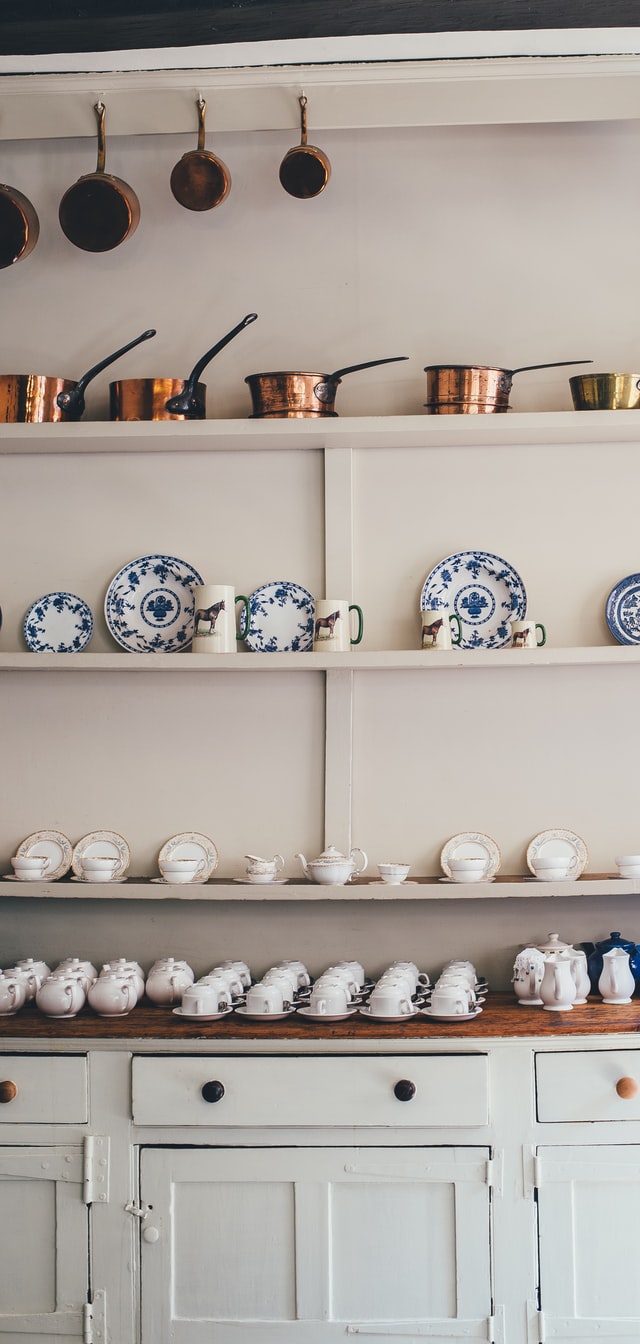 Open shelves